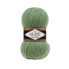 180 Пряжа LanaGold Classic 100гр - 240м (сіро-зелений). Alize