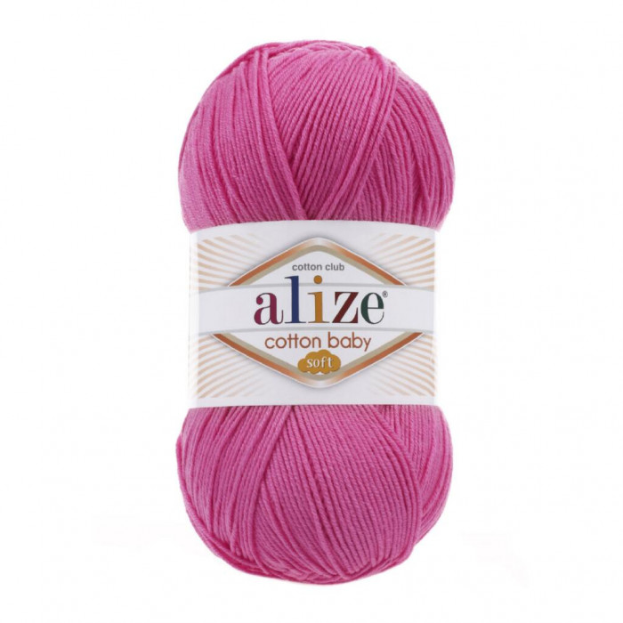 181 Пряжа Cotton Baby Soft 100гр - 270м (Рожевий) Alize