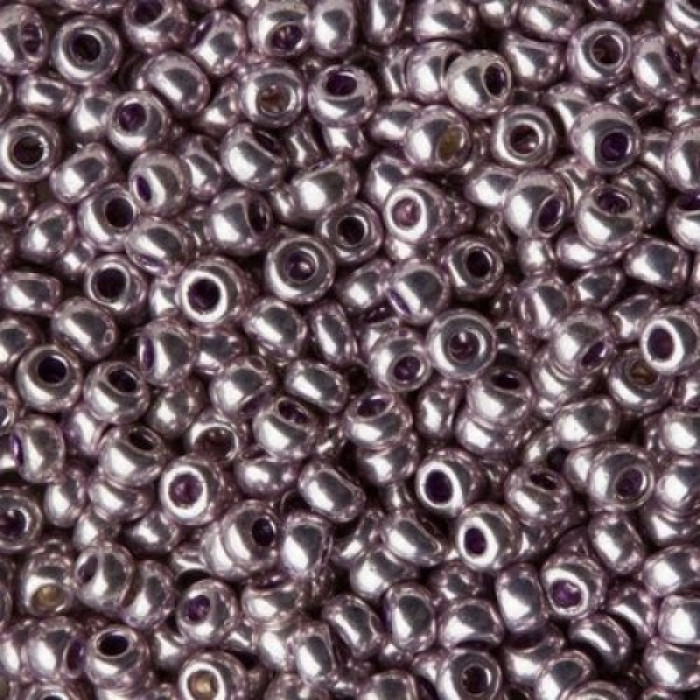 18123 10/0 чеський бісер Preciosa, 50 г, фіолетовий, кристальний сольгель металік