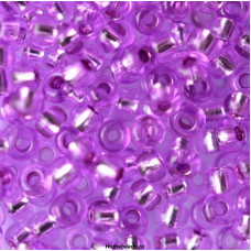 18228 10/0 чеський бісер Preciosa, 5 г, фіолетовий, кристальний з блискучим срібним отвором