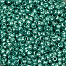 18358 10/0 чеський бісер Preciosa, 5 г, зелено-блакитний, кристальний металік