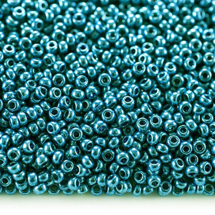 18365 10/0 чеський бісер Preciosa, 5 г, блакитний, кристальний металік