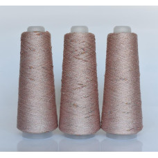 185 Пряжа Visco Knot Infinity Yarn, 100гр - 500м, пудра+мультіколор, 100% віскоза з люрексом