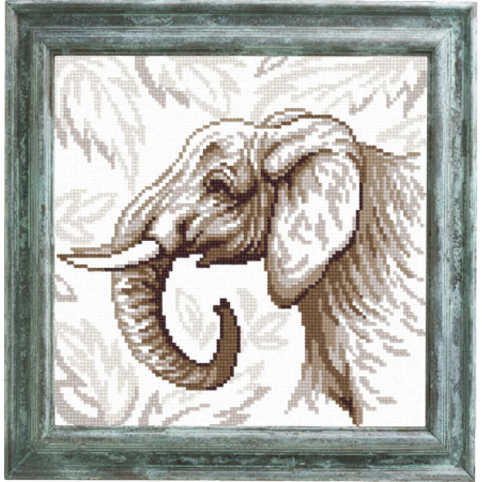 E41 Слон. Чарівниця. Канва з нанесеним малюнком