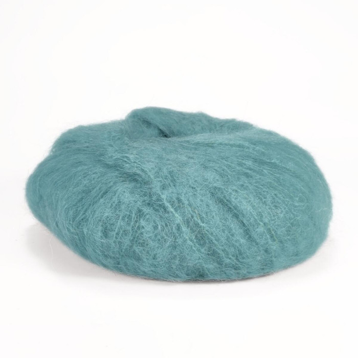 186 Пряжа Mondial Lieve, 50г - 140м, бірюзовий, 90% кід мохер, 10% мікрофібра PА