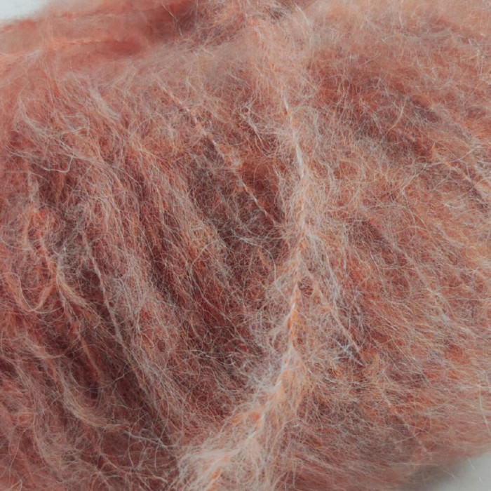 19 Пряжа Laines du Nord Alpaca Brushed, 50г - 115м, персиковий, 50% альпака, 35% вовна, 15% нейлон