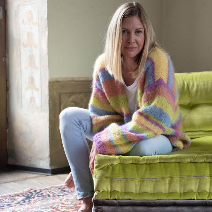 19 Пряжа Laines du Nord Alpaca Brushed, 50г - 115м, персиковий, 50% альпака, 35% вовна, 15% нейлон