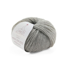 19 Пряжа Laines du Nord Mercerized Merino, 50г - 125м, світло-сірий, 100% вовна