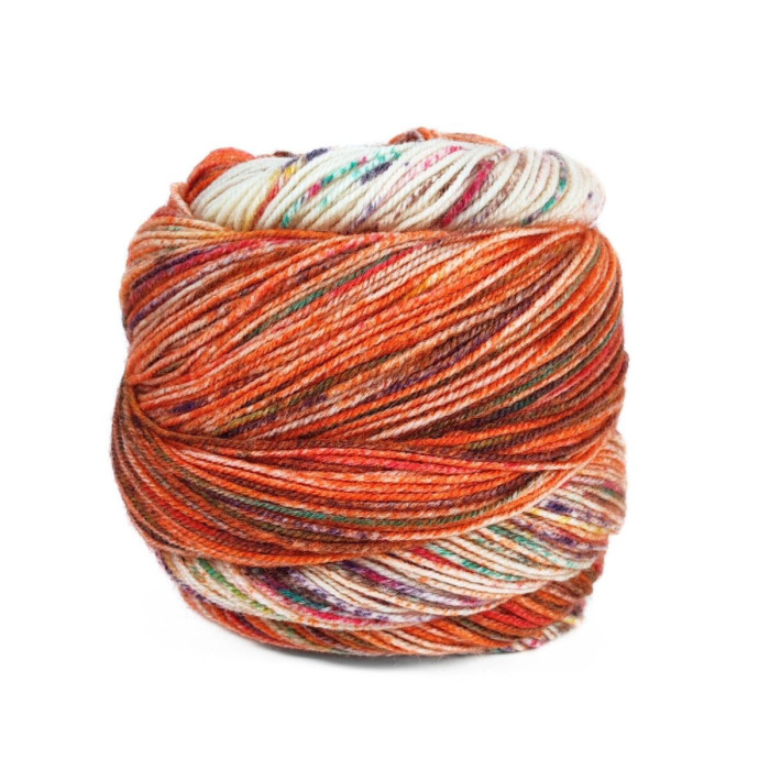 19 Пряжа Laines du Nord Paint Gradient Sock, 100г - 420м, різнокольоровий, 75% вовна, 25% нейлон