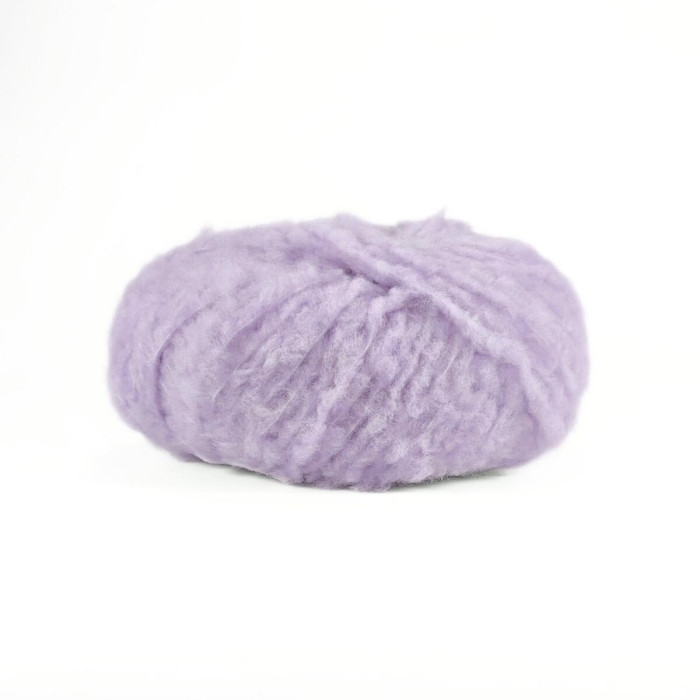 19 Пряжа Laines du Nord Piuma Cashmere, 25г - 75м, бузковий, 75% вовна, 16% кашемір, 9% нейлон