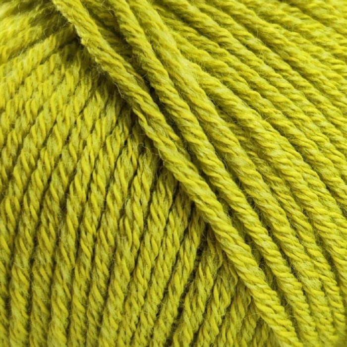 19 Пряжа Laines du Nord Spring Wool, 50г - 140м, салатовий, 50% вовна, 50% бавовна