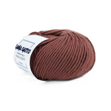19034 Пряжа Lana Gatto Maxi Soft, 50г - 90м, коричневий, 100% меринос екстрафайн