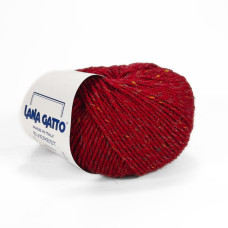19246 Пряжа Lana Gatto Everest, 50г - 100м, вишневий, 95% вовна, 5% віскоза