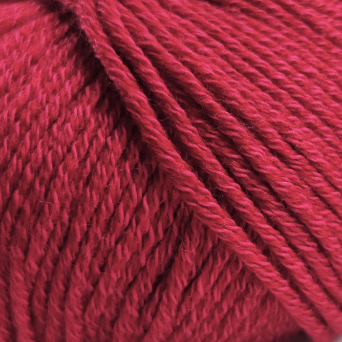 19246 Пряжа Lana Gatto Merinocot, 50г - 125м, червоний, 53% мериносова вовна екстрафайн, 47% бавовна