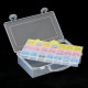 Органайзер для рукоділля 21 осередок (таблетница різнобарвна) в прямокутній коробці з ручкою