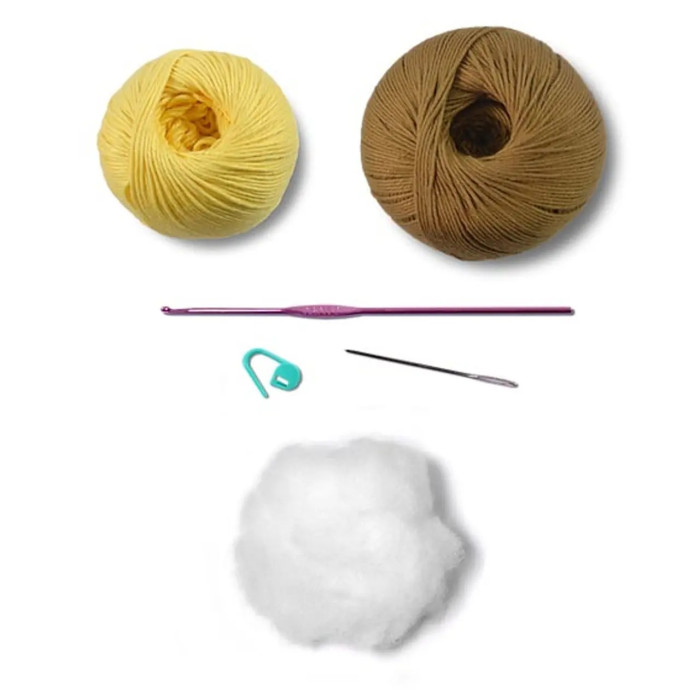 2 KIT LOVEY BLANKET ESP Набір для в'язання гачком іграшки, амігурумі - ковдра Жираф (100% бавовна) Circulo