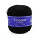 2 Пряжа Campolmi Filati Codino, 50г - 375 м, чорний, 65% купра 35%, металізована нитка