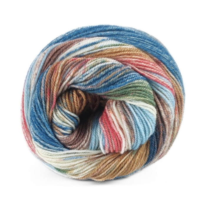 2 Пряжа Laines du Nord Carnival Sock, 100г - 420м, мультіколор, 75% вовна, 25% нейлон