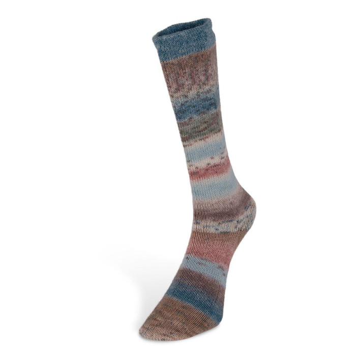 2 Пряжа Laines du Nord Carnival Sock, 100г - 420м, мультіколор, 75% вовна, 25% нейлон