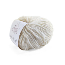 2 Пряжа Laines du Nord Dolly 125, 50г - 125м, молочний, 100% вовна