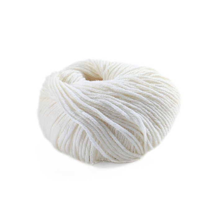 2 Пряжа Laines du Nord Dolly 125, 50г - 125м, молочний, 100% вовна