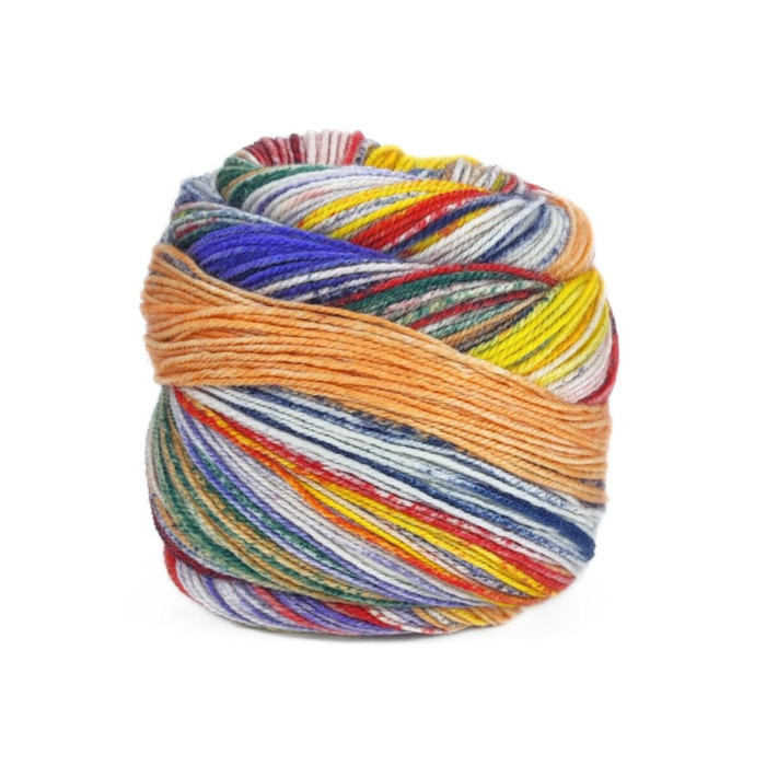 2 Пряжа Laines du Nord Eclectic Sock, 100г - 420м, різнокольоровий, 75% вовна, 25% нейлон