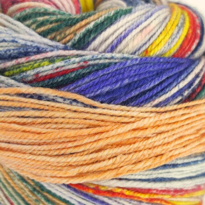 2 Пряжа Laines du Nord Eclectic Sock, 100г - 420м, різнокольоровий, 75% вовна, 25% нейлон