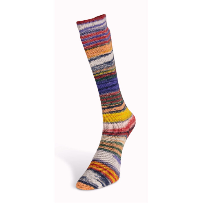 2 Пряжа Laines du Nord Eclectic Sock, 100г - 420м, різнокольоровий, 75% вовна, 25% нейлон