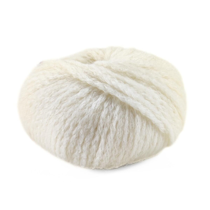 2 Пряжа Laines du Nord Firenze, 50г - 115м, білий, 20% альпака бебі, 75% вовна, 5% нейлон