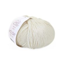 2 Пряжа Laines du Nord Holiday, 50г - 125м, молочний, 70% вовна, 30% акрил