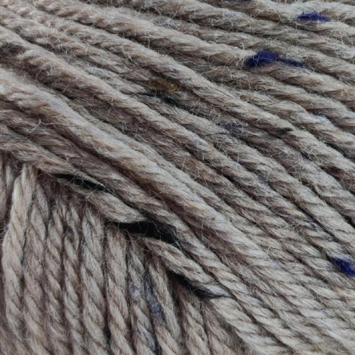 2 Пряжа Laines du Nord Holiday Tweed, 50г - 125м, бежево-сірий, 50% вовна, 39% акрил, 11% віскоза