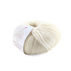 2 Пряжа Laines du Nord Mercerized Merino, 50г - 125м, молочний, 100% вовна