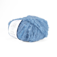 2 Пряжа Laines du Nord Piuma Cashmere, 25г - 75м, блакитний, 75% вовна, 16% кашемір, 9% нейлон