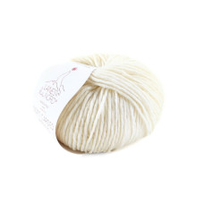 2 Пряжа Laines du Nord Soft Carded Merino, 25г - 90м, молочний, 100% вовна