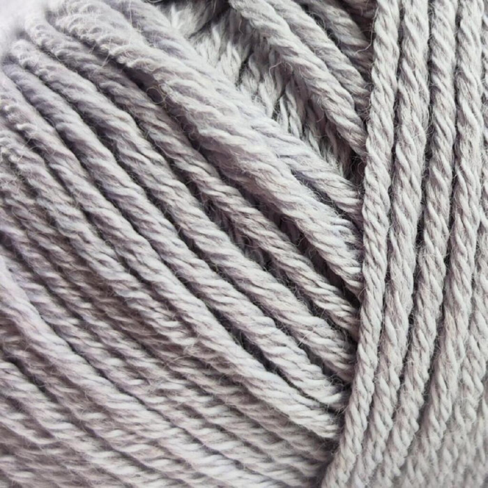 2 Пряжа Laines du Nord Spring Wool, 50г - 140м, світло-сірий, 50% вовна, 50% бавовна