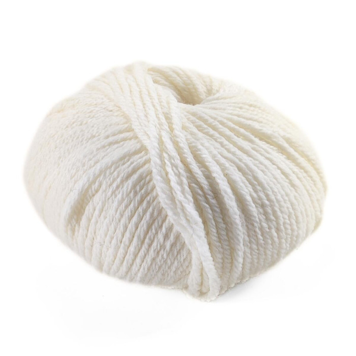 2 Пряжа Laines du Nord Twist, 100г - 125м, молочний, 70% вовна, 30% акрил