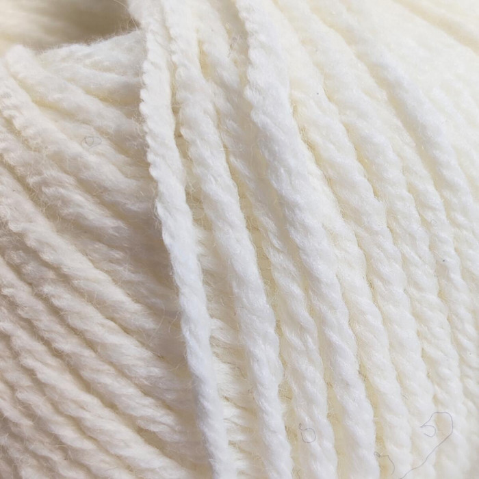 2 Пряжа Laines du Nord Twist, 100г - 125м, молочний, 70% вовна, 30% акрил