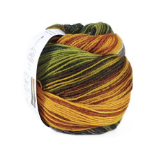 2 Пряжа шкарпеткова Laines du Nord Paint Sock 6 PLY,150г - 400м, різнокольоровий, 75% вовна, 25% нейлон