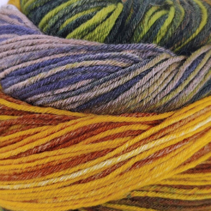 2 Пряжа шкарпеткова Laines du Nord Paint Sock 6 PLY,150г - 400м, різнокольоровий, 75% вовна, 25% нейлон
