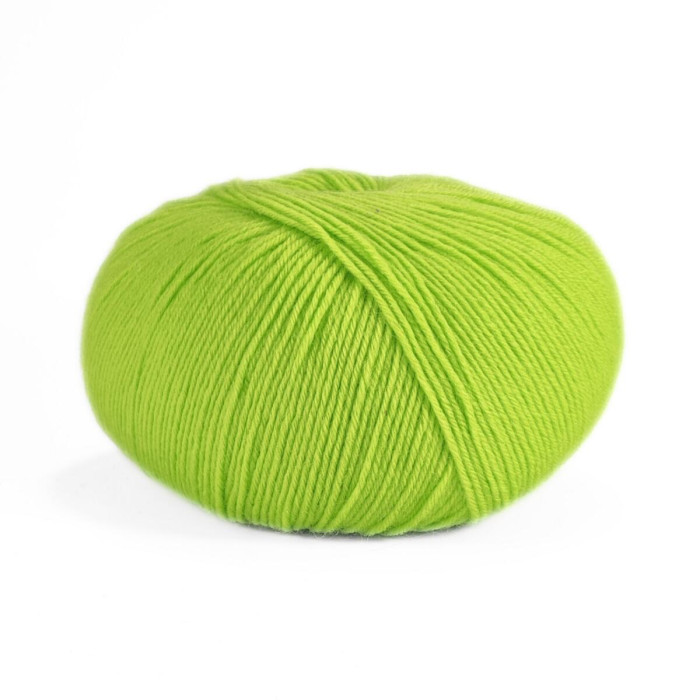 2 Шкарпеткова Пряжа Laines du Nord Unisock 6 PLY, 100г - 400м, салатовий, 75% вовна, 25% нейлон