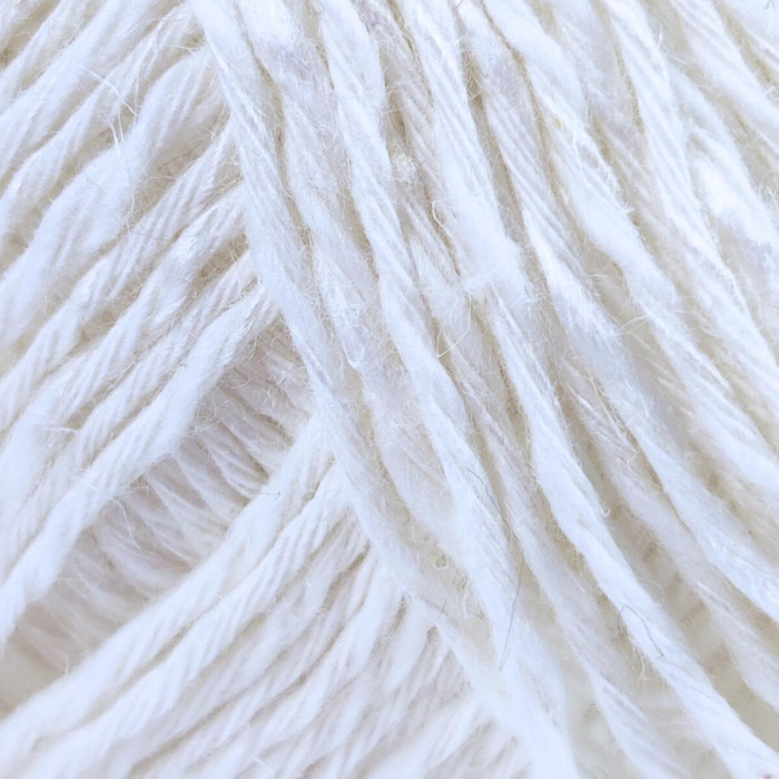 20 Пряжа Adriafil Fiordiloto, 50г - 115м, білий, 23% льон, 57% бавовна, 20% віскоза