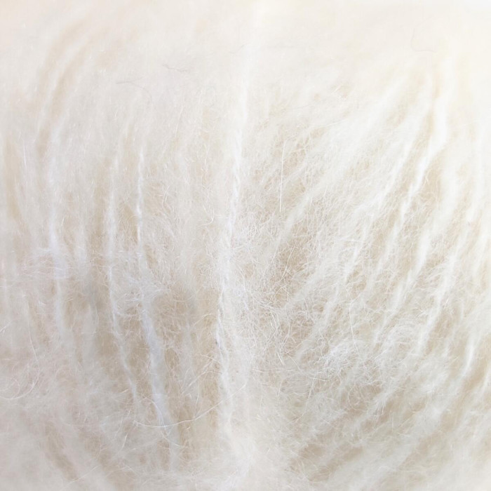 20 Пряжа Adriafil Zucchero Filato, 50г - 175м, молочний, 18% альпака, 50% бавовна, 32% вовна