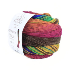 20 Пряжа Laines du Nord Infinity Sock, 100г - 420м, різнокольоровий, 75% вовна, 25% нейлон