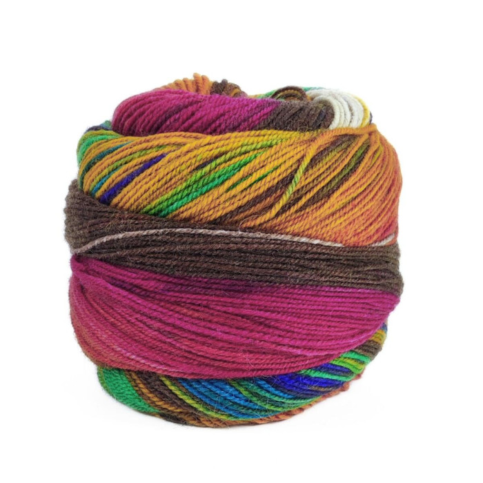 20 Пряжа Laines du Nord Infinity Sock, 100г - 420м, різнокольоровий, 75% вовна, 25% нейлон