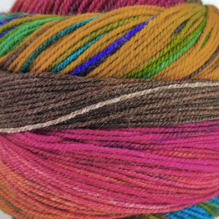 20 Пряжа Laines du Nord Infinity Sock, 100г - 420м, різнокольоровий, 75% вовна, 25% нейлон