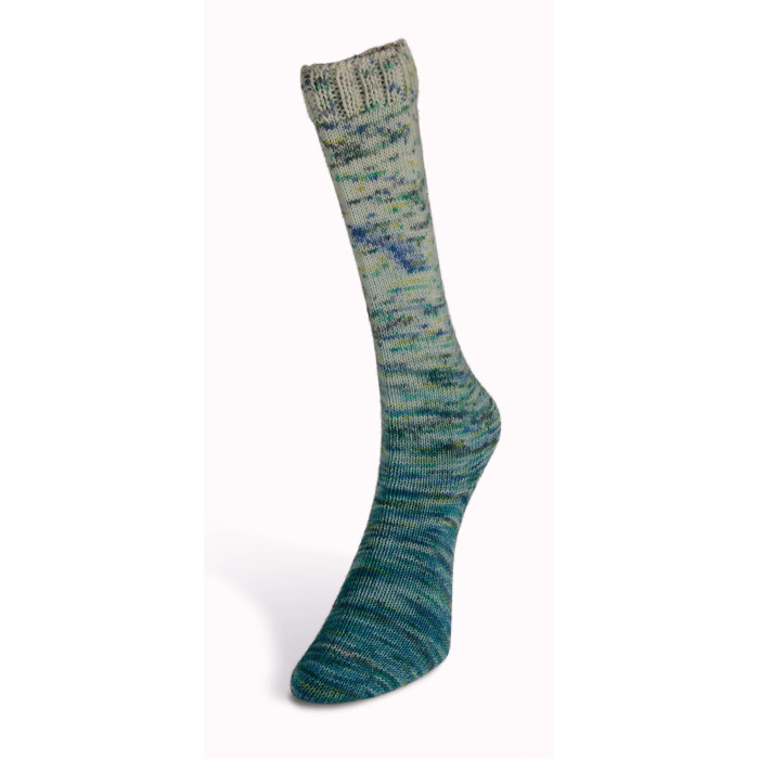 20 Пряжа Laines du Nord Paint Gradient Sock, 100г - 420м, різнокольоровий, 75% вовна, 25% нейлон