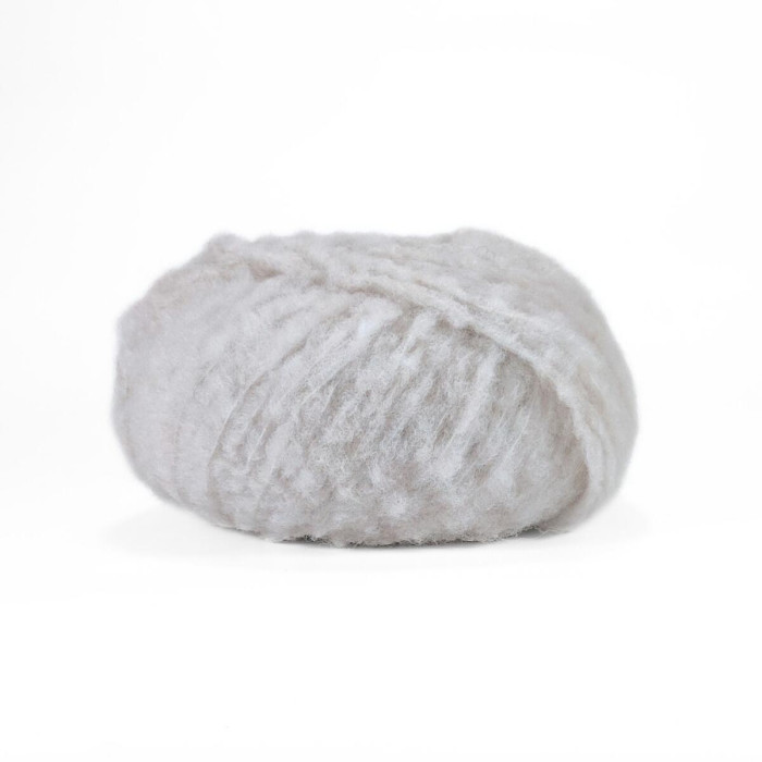 20 Пряжа Laines du Nord Piuma Cashmere, 25г - 75м, світло-сірий, 75% вовна, 16% кашемір, 9% нейлон