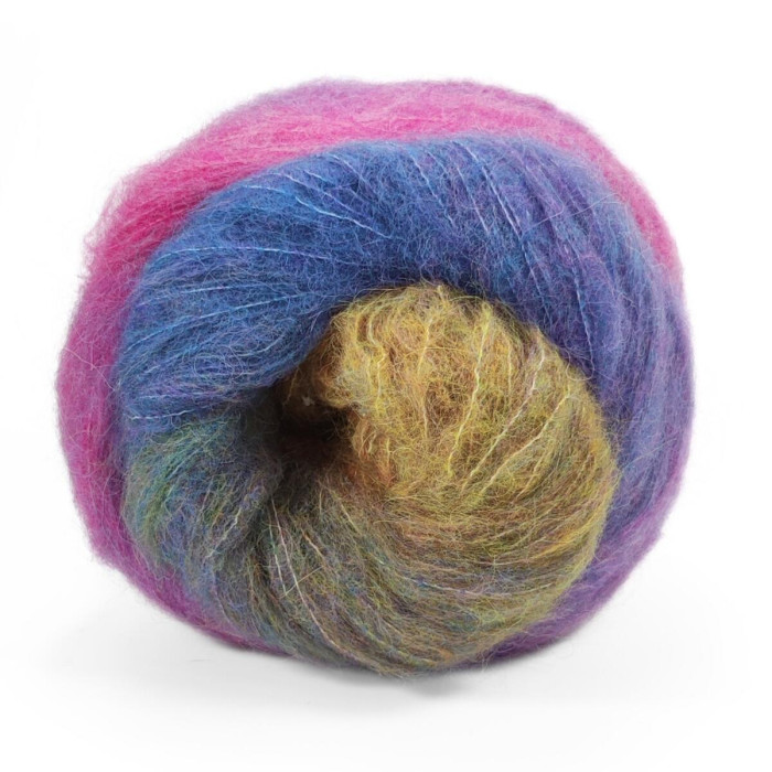 20 Пряжа Laines du Nord Poema Alpaca, 100г - 400м, різнокольоровий, 40% альпака, 40% шерсть, 20% нейлон