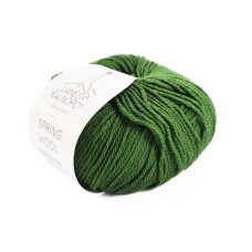 20 Пряжа Laines du Nord Spring Wool, 50г - 140м, зелений, 50% вовна, 50% бавовна