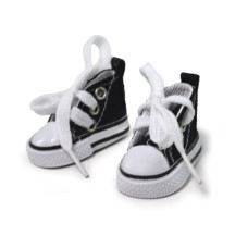 20 SHOES FOR AMIGURUMI (взуття для ляльок) 1 пара, чорні